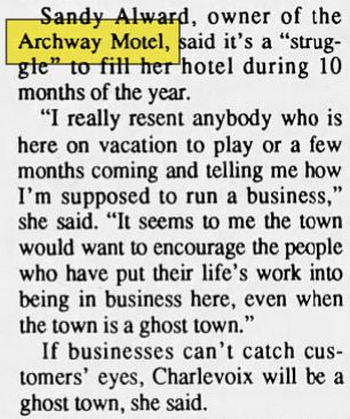 Archway Motel - Aug 1993 Occupancy Rates Are Lower (newer photo)